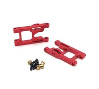 MGHGFYTAS Accessori per Auto RC Compatibile con Wltoys 12428 FY03 RC Car Upgrade Acc Bracci di Sospensione Anteriori, 2 Pezzi Bracci di Sospensione Anteriori in Lega di Alluminio con Viti(Red)