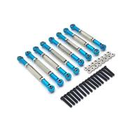 MGHGFYTAS Accessori per Auto RC Compatibile con WPL C14 C24 B14 B24 per HengLong per FeiYu per JJRC RC Car Parts Accessori Tirante Regolabile in Metallo 8 Pezzi(Blue)
