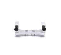 MGHGFYTAS Accessori per Auto RC Compatibile con WPL per MN D90 D91 D96 per MN98 99S C14 C24 B14 B24 1/12 1/16 RC Auto Aggiornamento Parti Metallo Riparazione Posteriore Assale Servo Supporto(Silver)
