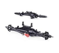 MGHGFYTAS Assale Anteriore RC Compatibile con Axial per Wraith per Rock per Racer 90018 90045 RR10 90048 90053 1/10 RC Crawler Cars Assale Anteriore Posteriore in Lega di Alluminio(Black)