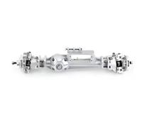 MGHGFYTAS Assale Anteriore RC Compatibile con Axial RBX10 per Ryft Parti di Aggiornamento per Auto Cingolate RC 1/10, Accessori, Assale Anteriore E Posteriore Completo in Metallo(Silver,Front)