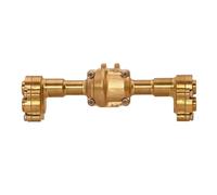 MGHGFYTAS Assale Anteriore RC Compatibile con FMS per FCX18 per FCX24 1/24 RC Crawler Parte di Aggiornamento Alloggiamento Dell'asse Posteriore in Ottone Accessori di Ricambio per Auto RC