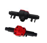 MGHGFYTAS Assale Anteriore RC Compatibile con MN MN86K MN86KS MN86 MN86S 1/12 RC Car Upgrade Ricambi in Metallo Copertura del Ponte Dell'alloggiamento Dell'asse Anteriore Posteriore(Black)