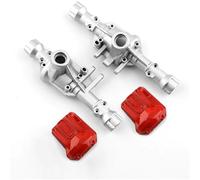 MGHGFYTAS Assale Anteriore RC Compatibile con per traxxas per TRX-4 1/10 RC Crawler Car, Assale Anteriore Posteriore in Metallo, Alloggiamento Dell'asse, Parti di Aggiornamento, Accessori(Silver)
