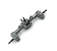 MGHGFYTAS ASSE dell'auto RC Compatibile con FMS per FCX24 per Xiaoqi Crusher K5 1/24 RC Car Upgrade Parts Assemblaggio Differenziale Anteriore Posteriore in Metallo(Gray,Rear)