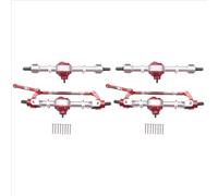 MGHGFYTAS ASSE dell'auto RC Compatibile con MN D90 D91 D96 D99S MN90 MN96 MN99 per MN99S 1/12 RC Car Upgrade Modifica Parti 2X Assale Anteriore Posteriore Completo