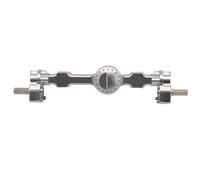 MGHGFYTAS ASSE dell'auto RC Compatibile con MN99S per MN D90 D91 D96 per MN98 MN45 1/12 RC Cars Aggiornamenti Parti CNC Metals Set Assale Portale Anteriore Posteriore(Silver,Rear)