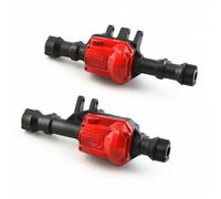MGHGFYTAS ASSE dell'auto RC Compatibile con Traxxas per TRX4 1/10 RC Crawler Cars Parti di Aggiornamento 2 Pezzi in Metallo Alloggiamento Dell'asse Anteriore Posteriore Differenziale 300 G(Black)