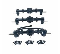 MGHGFYTAS ASSE dell'auto RC Compatibile con WPL B16 B36 1/16 RC Car Parts Upgrade Parts Modifica Ricambio Metallo Anteriore Centrale Posteriore Porta Assali Sei Ruote Motrici(Black)