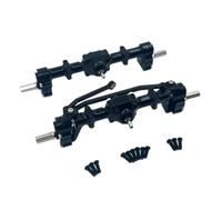 MGHGFYTAS ASSE dell'auto RC Compatibile con WPL C14 C24 C34 C44 C54 C64 C74 B14 B24 1/16 Accessori per Parti di Aggiornamento Auto RC Assale Portale Anteriore Posteriore in Metallo(Black)