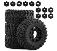 MGHGFYTAS Auto rc Parti Compatibile con ARRMA per Senton per Slash 1/10 RC Auto Camion Parti di Aggiornamento Accessori Pneumatici Intercambiabili Giunti