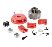 MGHGFYTAS Auto rc Parti Compatibile con HSP 81020 1/8 RC Auto Parti di Aggiornamento Campana in Lega Volano 14T Ceppo Frizione per Cuscinetto A Molla Set 83013(Red)