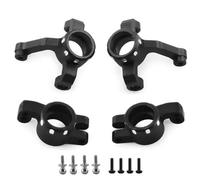 MGHGFYTAS Auto rc Parti Compatibile con LOSI Micro B 1/24 RC Auto Aggiornamento Parti Accessori per La Modifica Tazza dello Sterzo Anteriore in Metallo Blocco Porta Mozzo Posteriore(Black)