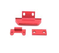 MGHGFYTAS Auto rc Parti Compatibile con WLtoys 1/14 1/12 Auto Radiocomandata Upgrade Parti Metallo Paraurti Anteriore 144001 144002 144010 124017 124019(Red)