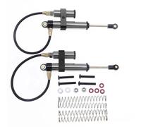 MGHGFYTAS Compatibile con 86100 86100JC FTX5579 1/10 Rc Car Parti Aggiornate 2 Pezzi Ammortizzatore Anteriore E Posteriore in Lega da 108 Mm Riempito D'olio Ammortizzatore RC(Gray)