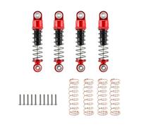 MGHGFYTAS Compatibile con Axial per SCX24 90081 1/24 RC Crawler Car Accessories Parts Alluminio Filettato per Mini Ammortizzatore Ammortizzatore RC(Red B)