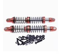 MGHGFYTAS Compatibile con Outback 86100 86110 FTX5579 1/10 Rc Crawler Car Accessories 2 Pezzi Ammortizzatore Anteriore E Posteriore in Lega Riempito D'olio Ammortizzatore RC(Red)