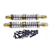 MGHGFYTAS Compatibile con Outback 86100 86110 FTX5579 1/10 Rc Crawler Car Accessories 2 Pezzi Ammortizzatore Anteriore E Posteriore in Lega Riempito D'olio Ammortizzatore RC(Yellow)