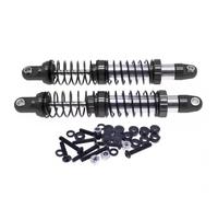 MGHGFYTAS Compatibile con Outback 86100 86110 FTX5579 1/10 Rc Crawler Car Accessories 2 Pezzi Ammortizzatore Anteriore E Posteriore in Lega Riempito D'olio Ammortizzatore RC(Black)