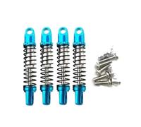 MGHGFYTAS Compatibile con per Jimny 1/16 Rc Accessori per Parti di Aggiornamento per Auto Ammortizzatore in Metallo da 4 Pezzi Ammortizzatore RC(Blue)