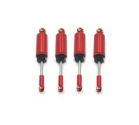 MGHGFYTAS Compatibile con SCY 16101 16102 16103 16104 16106 16201 1/16 RC Car Upgrade Parts Accessories Ammortizzatore in Metallo Riempito D'olio Ammortizzatore RC(Red)