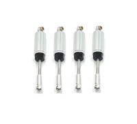 MGHGFYTAS Compatibile con SCY 16101 16102 16103 16104 16106 16201 1/16 RC Car Upgrade Parts Accessories Ammortizzatore in Metallo Riempito D'olio Ammortizzatore RC(Silver)