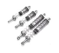MGHGFYTAS Compatibile con WLtoys 12428 12423 1/12 RC Car Crawler Upgrade Part Ammortizzatore Anteriore Posteriore in Metallo Riempito D'olio Ammortizzatore RC(Silver)