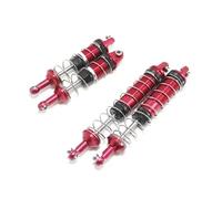 MGHGFYTAS Compatibile con WLtoys 12428 12423 1/12 RC Car Crawler Upgrade Part Ammortizzatore Anteriore Posteriore in Metallo Riempito D'olio Ammortizzatore RC(Red)
