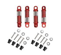 MGHGFYTAS Compatibile con Wltoys K969 K989 P929 1/28 Rc Car Drift per Rally 4 Pezzi Ammortizzatore Ammortizzatore per Tipo Riempito D'olio Ammortizzatore RC(Red)