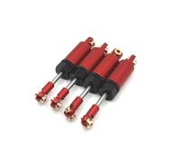MGHGFYTAS Compatibile con WPL C14 C24 per MN per MN99S per MN78 per MN82 1/12 1/16 RC Car Accessories Ammortizzatore in Metallo Riempito D'olio Ammortizzatore RC(Red)