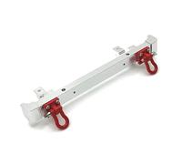 MGHGFYTAS Paraurti Veicoli Rc Compatibile con MN82 LC79 Parti di Aggiornamento per Auto RC 1/12, Paraurti Anteriore E Posteriore in Metallo con Gancio di Traino(Silver,Rear)