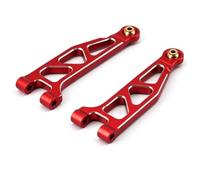 MGHGFYTAS per ARRMA per Mini per Kraton 1/16 RC Bracci Anteriori Superiori | Accessori auto RC Set Di Bracci Superiori Anteriori In Alluminio Con Parti Di Aggiornamento Per Auto RC(Red)