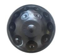 MGHRUE Handpan Steel Handpan Drum 9/10/12 Note con Borsa Morbida per Handpan E Supporto Strumento A Percussione per Adulti Meditazione Intrattenimento Prremium Black Handpan,12notes,432hz