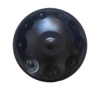 MGHRUE Handpan Steel Handpan Drum 9/10/12 Note con Borsa Morbida per Handpan E Supporto Strumento A Percussione per Adulti Meditazione Intrattenimento Prremium Black Handpan,10notes,440hz