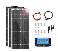 MGHRUEWH Kit di Pannelli Solari da 200 W E 18 V, Modulo Solare Monocristallino Flessibile per Camper, Barca, Tenda, Auto, Rimorchio, Ricarica della Batteria da 12 V,3x200w