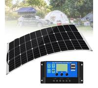 MGHRUEWH Kit di Pannelli Solari Flessibili da 500 Watt, 18 Volt, Monocristallini, Semi-Flessibili, Mono, Caricabatterie Fuori Rete per Camper, Cabine, Furgoni E Auto, Superfici Irregolari,1x500w