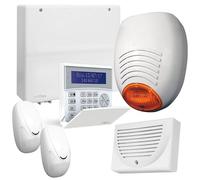 MGidea Kit Allarme Professionale, Sistema Antintrusione CX64 con Centrale Espandibile 8/24 Zone, Tastiera K-Blue, Sensori Doppia Tecnologia, Sirena Esterna, Gestione GSM 4G App (SENZA BATTERIE)