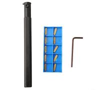 MGIVR 2016-1.5 - Porta utensili per tornio con scanalatura interna per gambo da 16 mm e lunghezza 160 mm, corpo in acciaio legato compatibile con inserti in carburo MGMN150