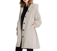 MGizo DtiSpectrum Trench Impermeabile da Donna - Giacca Antivento con Cappuccio Monopetto, Soprabito Impermeabile per Esterni, Impermeabile Softshell per Escursioni e Spostamenti