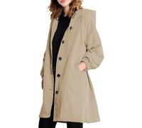 MGizo DtiSpectrum Trench Impermeabile da Donna - Giacca Antivento con Cappuccio Monopetto, Soprabito Impermeabile per Esterni, Impermeabile Softshell per Escursioni e Spostamenti