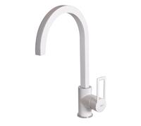 Elleci, Miscelatore Monocomando, Linea Bridge, Granitek, Bianco - MGKBRI68