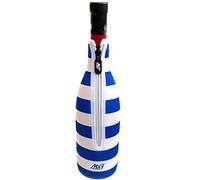 MGKolbe® Elegante Raffredda Bottiglie Vino in Neoprene Portabottiglie Universale Fodera Rinfresca Spumante Prosecco Aalternativa al Secchiello Termobottiglia 750 (Raffrescatore Vino (Bianco Azzurro))