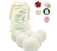 MGKolbe® Palline per Asciugatrice 100% Lana di 2a Generazione - Asciuga Velocemente Indumenti Riducendo il Tempo di Asciugatura con Grande Risparmio di Energia Ipoallergenico Antipiega - Made in Italy