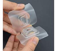 MGKolbe® Set 10 Coppie di Ganci adesivi per appendere Quadri Ciabatte e tanti altri Oggetti su superifici lisce, senza forare,come Piastrelle Specchio Vetro Legno Metalli Plexiglass misura 6 x 6 cm