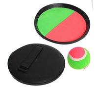 MGM Blue Sky - Set di 2 Racchette da Spiaggia Catch Ball - Catch Ball - Gioco di Racchette - 040716A - Verde - Velcro - 18,5 cm x 18,5 cm - Giocattolo per Bambini e Adulti - A Partire dai 3 Anni