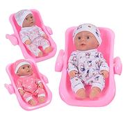 MGM CLEMENT CLEMENTINE - Poupon and His Armchair - Toy for Children - 079905 - Random Color - Plastic - Doll - Baby - Mannequin - 25 cm x 18 cm - From 2 years old