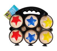 MGM Grand Blue Sky - 6 Bocce Balls - Outdoor Game - 048047A - Multicolor - 2 to 6 Players - Wood - 22 cm x 17 cm - Children's Toy - Skill And Outdoor Game - from 5 Years Old