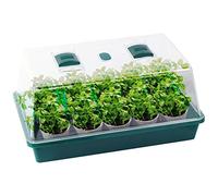MGM Grand PLANETE PLANTE - Serra con 15 vasi e semi francesi da piantare - Kit da giardinaggio - 170600 - Plastica - Giardino - Natura - Pianta - Fiori - Gioco per bambini - A partire dai 4 anni