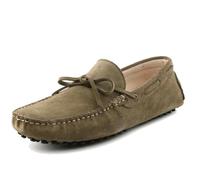MGM-Joymod Uomini Comode Nodo Camoscio Guida Escursionismo Mocassino Penny Loafers Scarpe da barca, Jd568 2 kaki, 48 EU