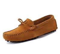 MGM-Joymod Uomini Comode Nodo Camoscio Guida Escursionismo Mocassino Penny Loafers Scarpe da barca, Jd568 2 Marrone, 48 EU